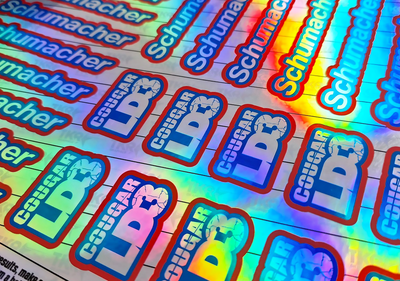 PRO HOLOGRAPHIC SPONSOR DECALS