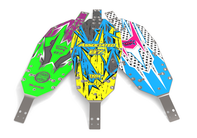 TEAM ASSOCIATED RC10 B7 (92400) CHASSIS PROTECTOR SKIN (STOCKED GRAPHICS)