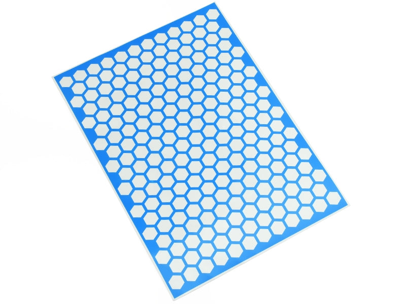 Peel and Paint MASKING SHEET for Lexan Buggy Shells!  (13mm HONEYCOMB)
