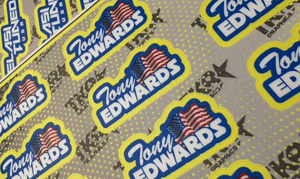 PRO NAME WITH FLAG DECALS