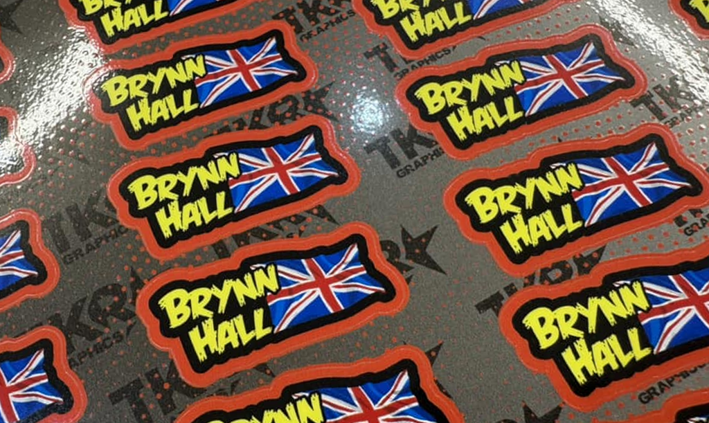 PRO NAME WITH FLAG DECALS