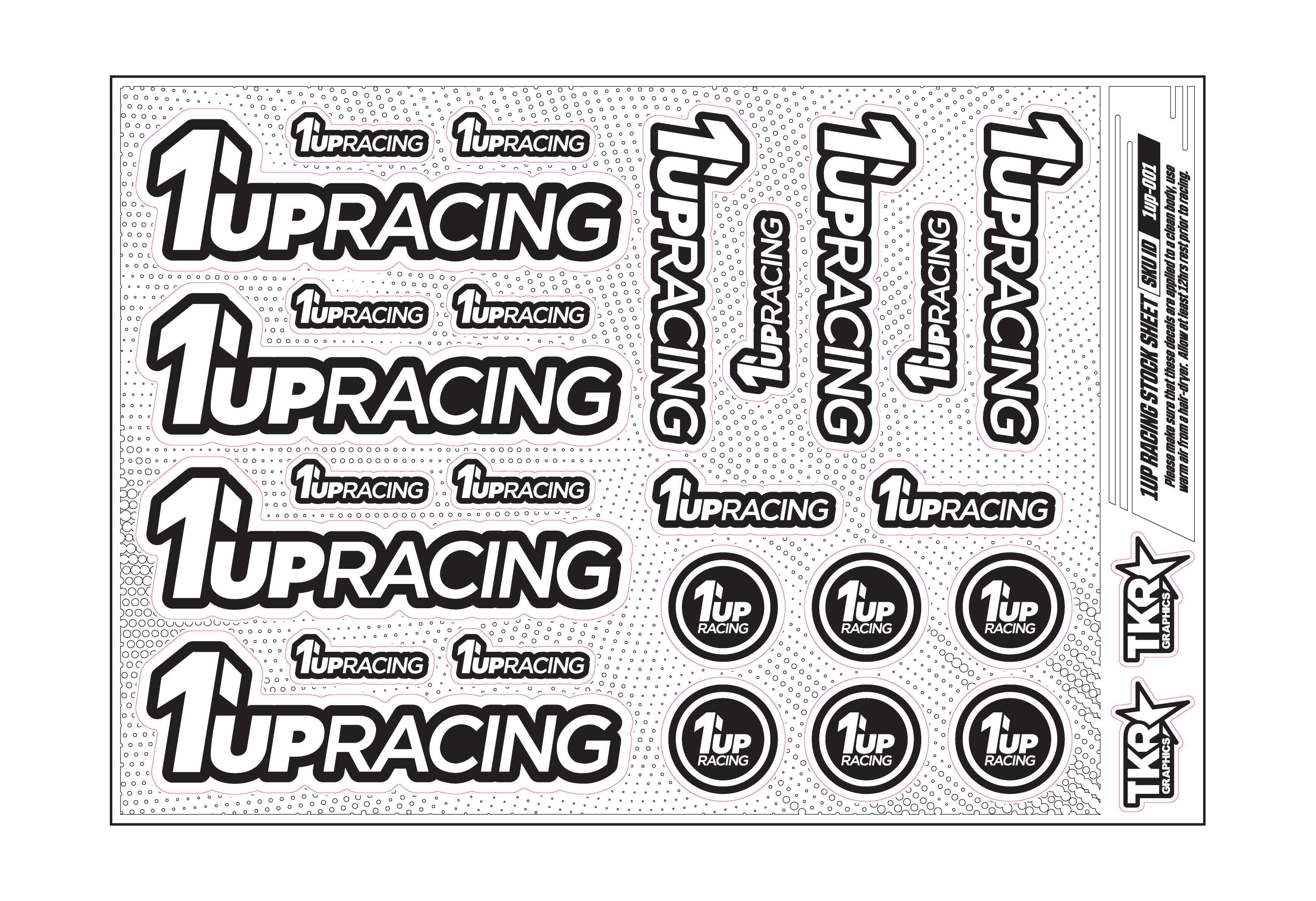 1UP RACING A5 STOCK SHEET