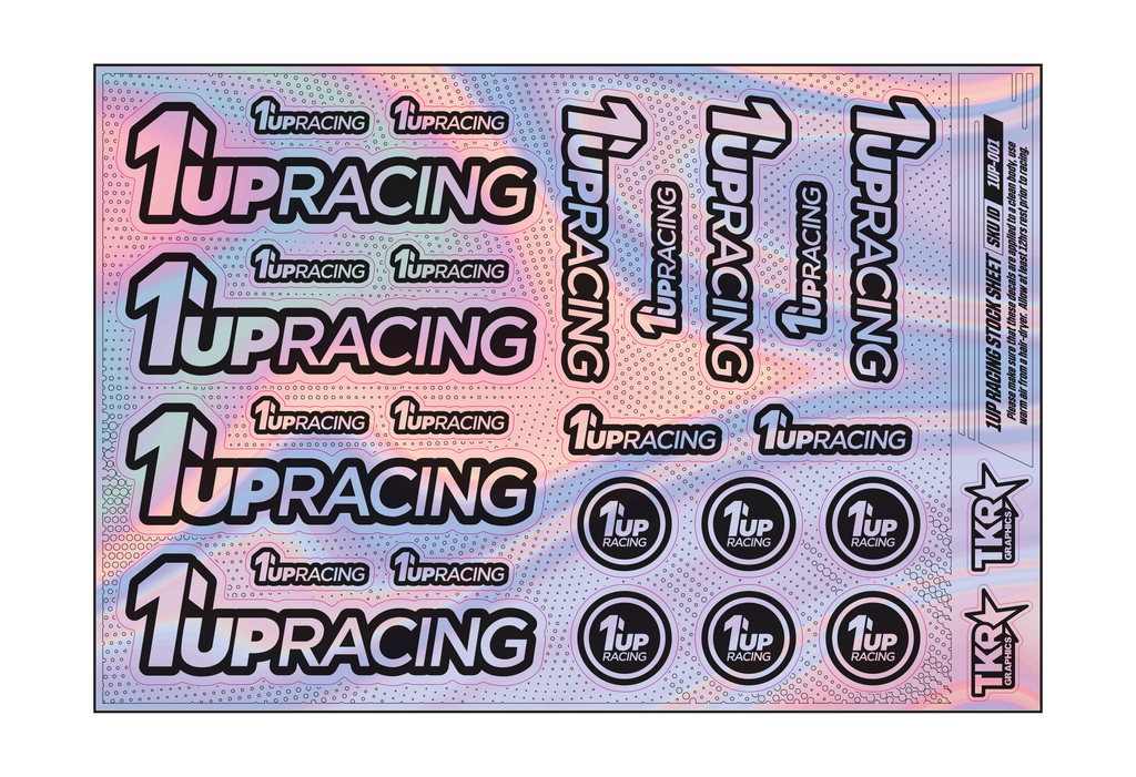 HOLOGRAPHIC 1UP RACING A5 STOCK SHEET