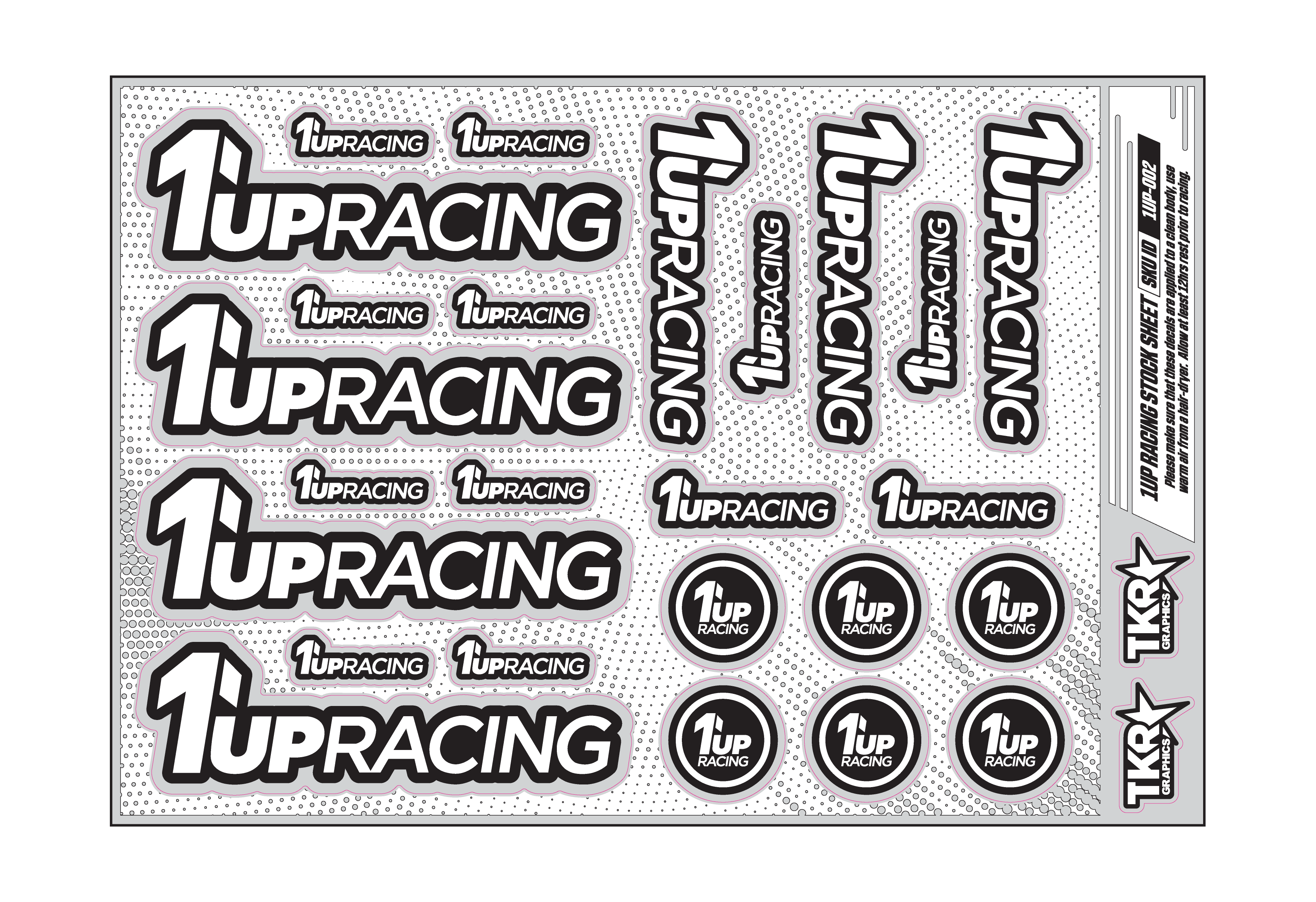 1UP RACING A5 STOCK SHEET