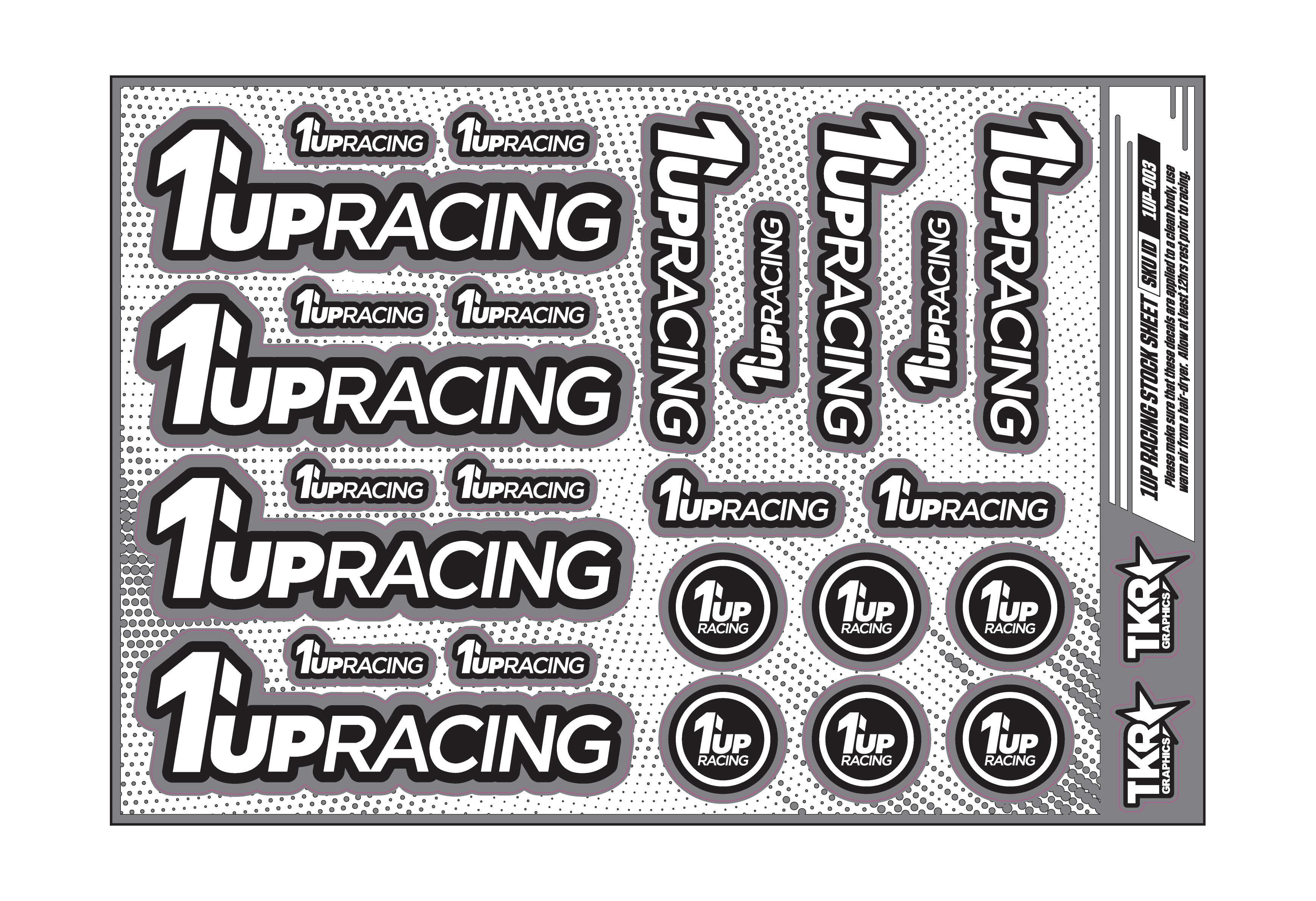 1UP RACING A5 STOCK SHEET