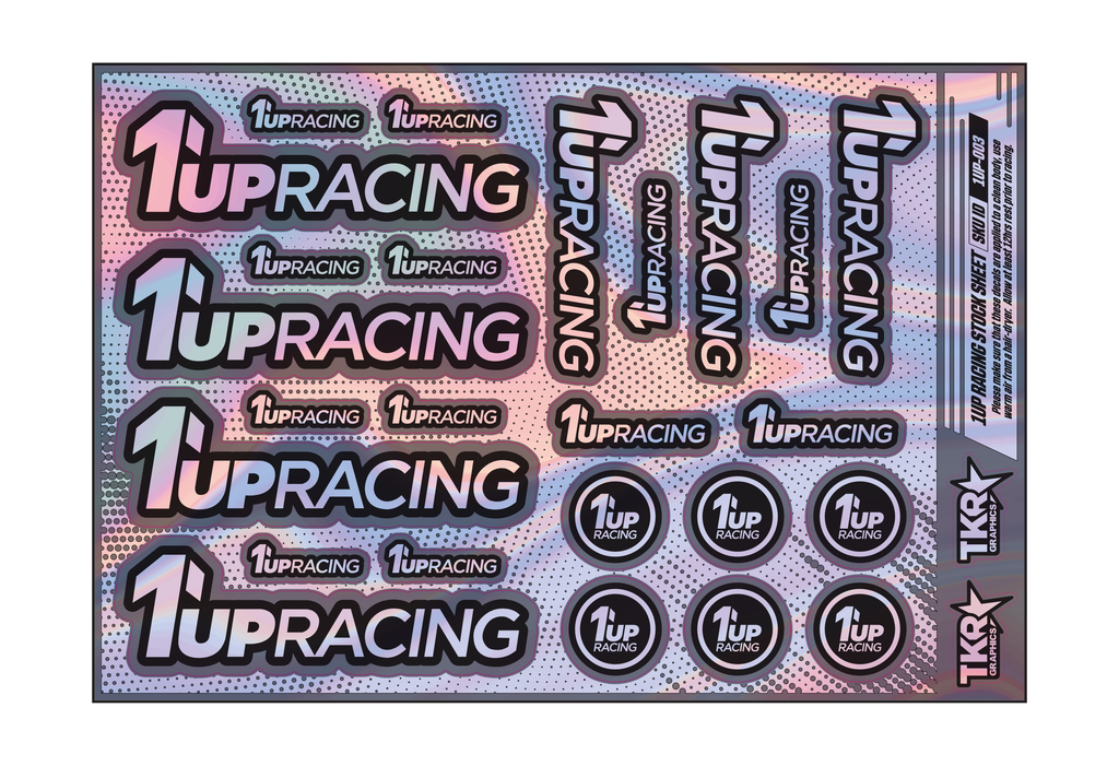 HOLOGRAPHIC 1UP RACING A5 STOCK SHEET