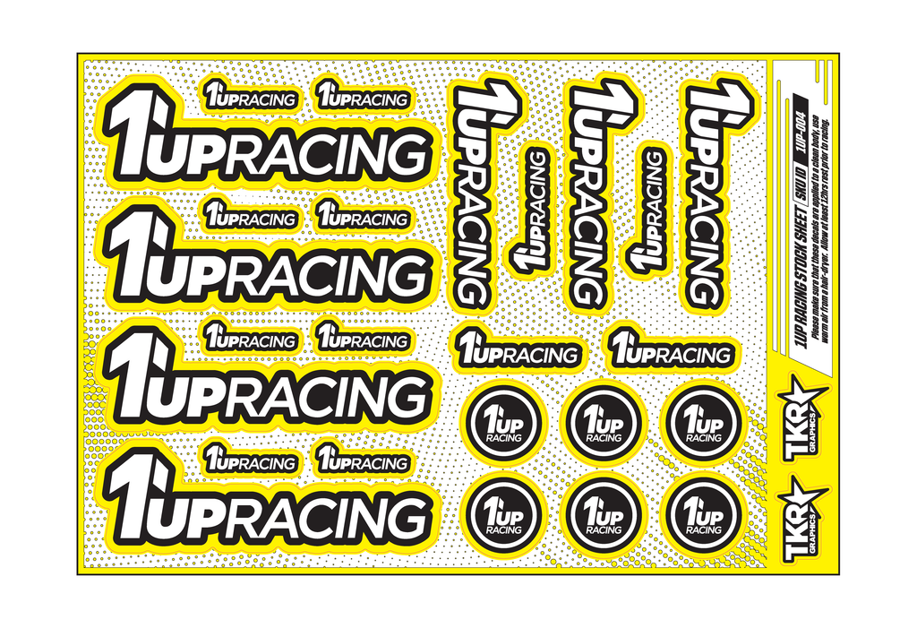1UP RACING A5 STOCK SHEET