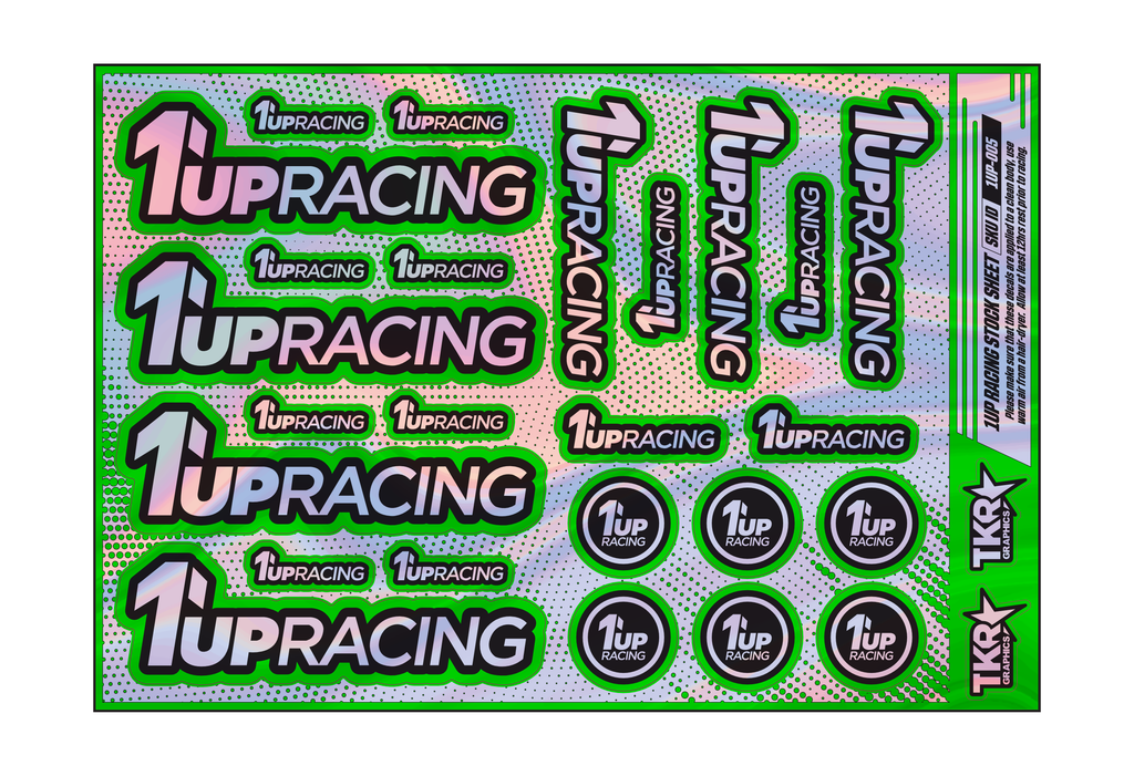 HOLOGRAPHIC 1UP RACING A5 STOCK SHEET