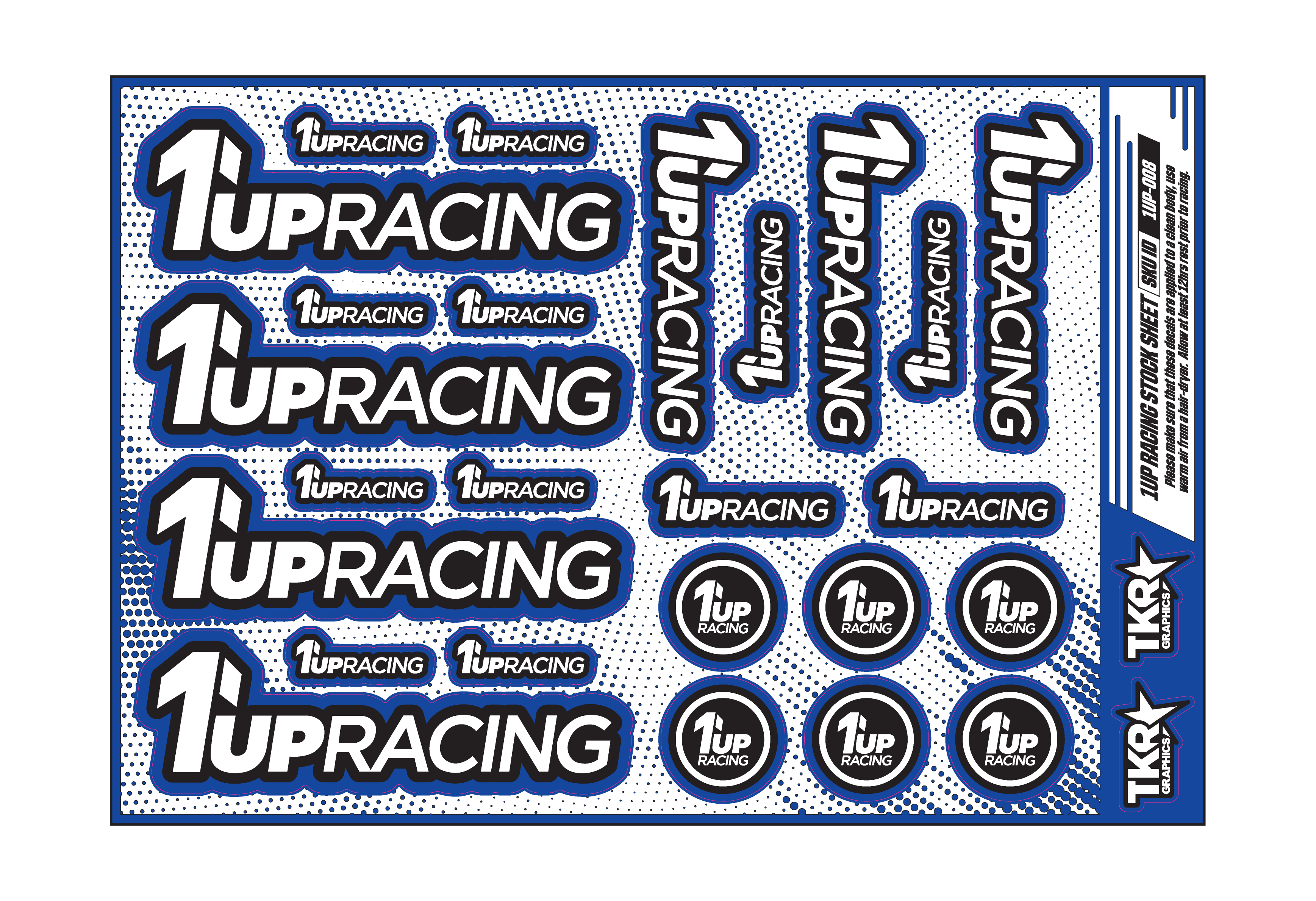 1UP RACING A5 STOCK SHEET