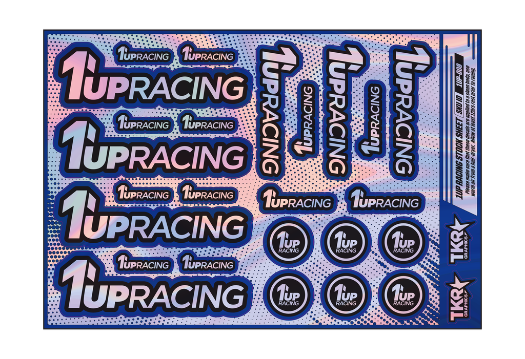 HOLOGRAPHIC 1UP RACING A5 STOCK SHEET