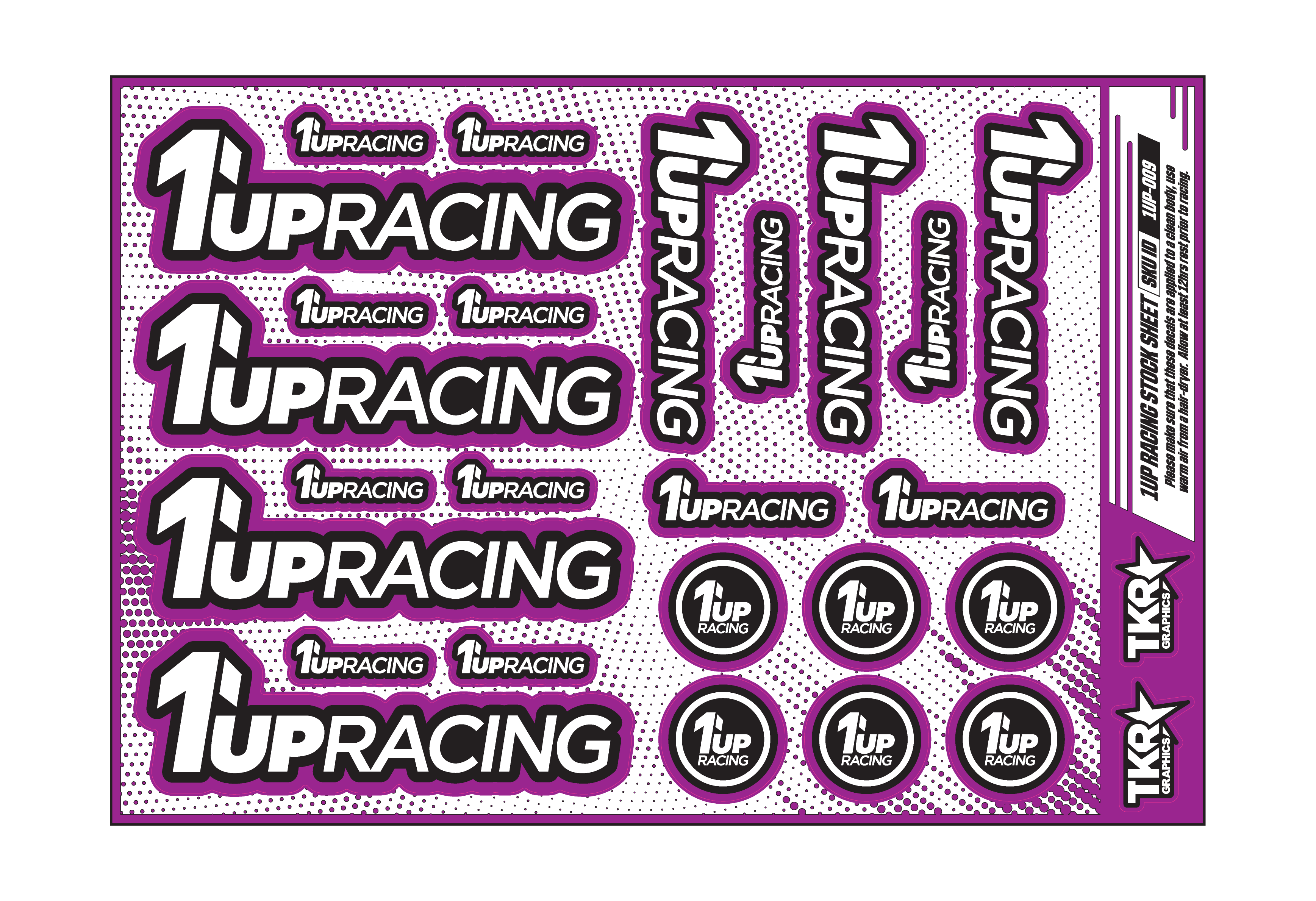 1UP RACING A5 STOCK SHEET