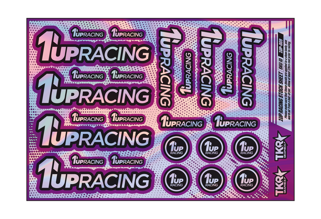 HOLOGRAPHIC 1UP RACING A5 STOCK SHEET
