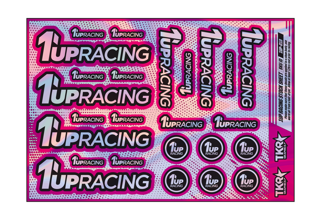 HOLOGRAPHIC 1UP RACING A5 STOCK SHEET