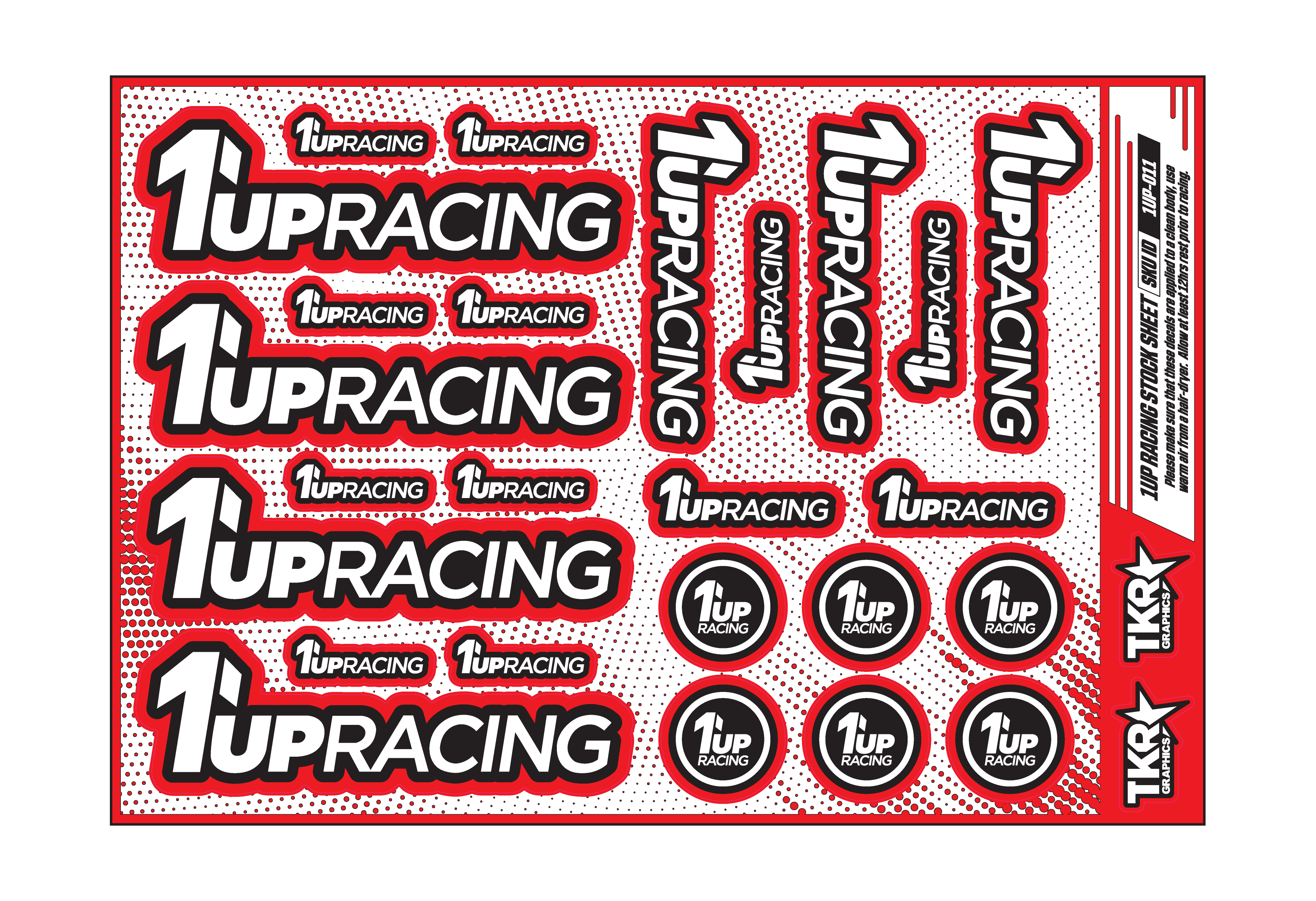 1UP RACING A5 STOCK SHEET