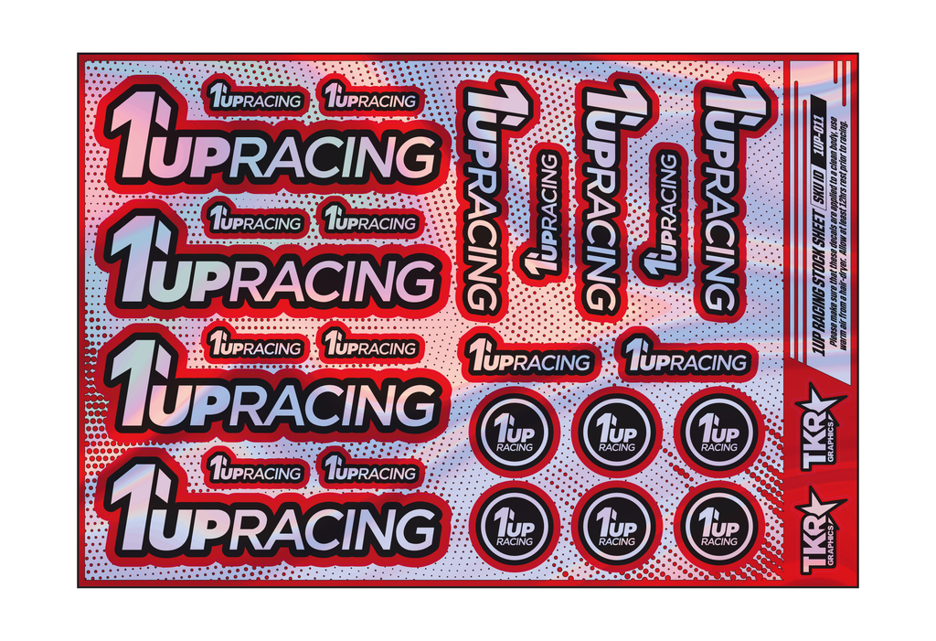 HOLOGRAPHIC 1UP RACING A5 STOCK SHEET