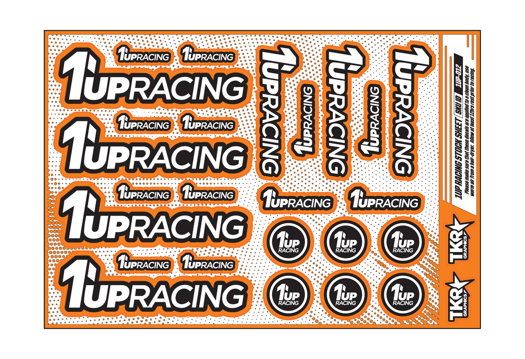 1UP RACING A5 STOCK SHEET