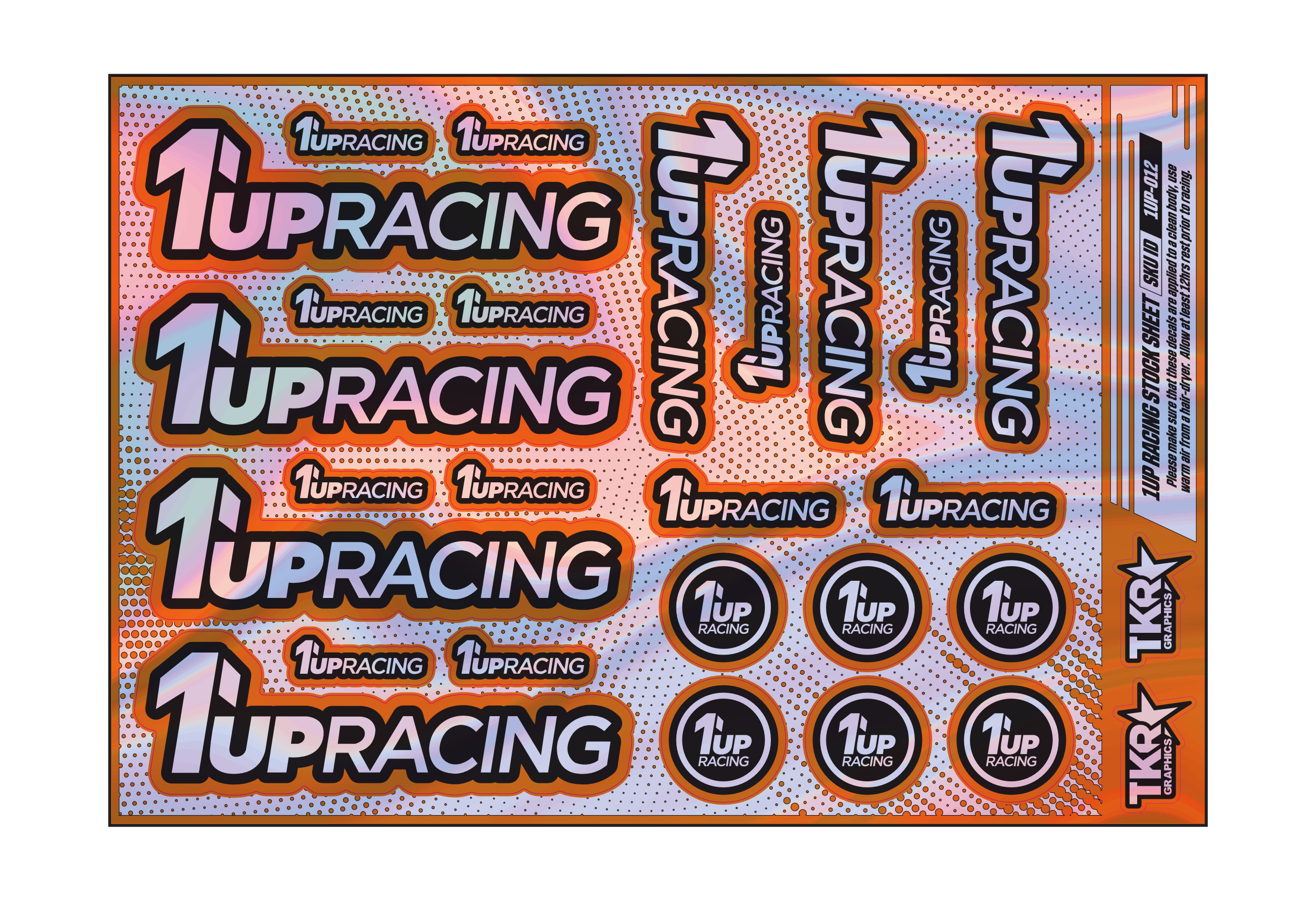 HOLOGRAPHIC 1UP RACING A5 STOCK SHEET