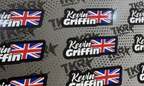 PRO NAME WITH FLAG DECALS