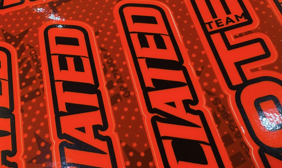PRO FLUORESCENT SPONSOR DECALS
