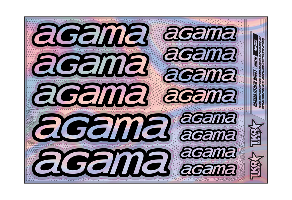 HOLOGRAPHIC AGAMA A5 STOCK SHEET