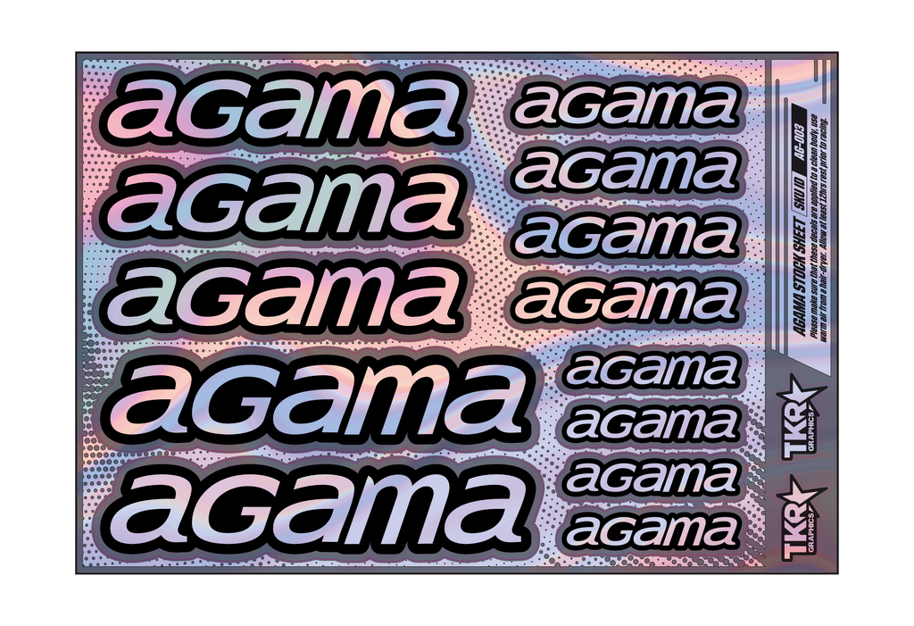 HOLOGRAPHIC AGAMA A5 STOCK SHEET