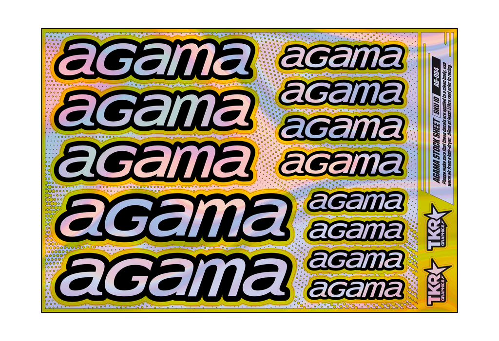 HOLOGRAPHIC AGAMA A5 STOCK SHEET