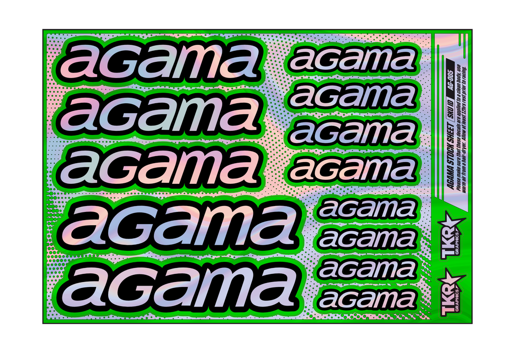 HOLOGRAPHIC AGAMA A5 STOCK SHEET