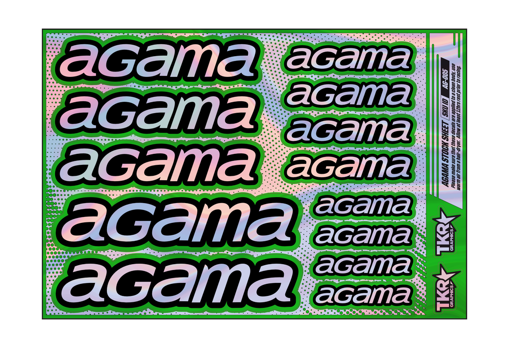 HOLOGRAPHIC AGAMA A5 STOCK SHEET