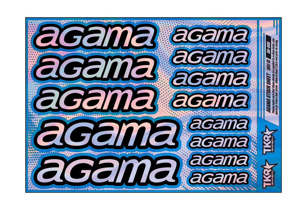 HOLOGRAPHIC AGAMA A5 STOCK SHEET