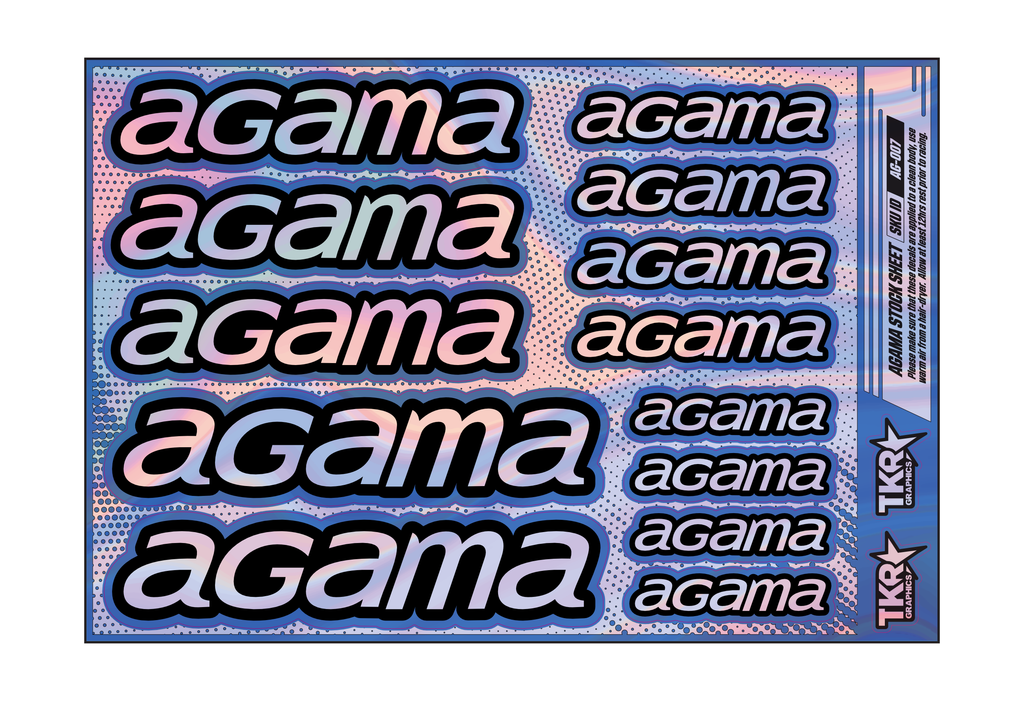 HOLOGRAPHIC AGAMA A5 STOCK SHEET