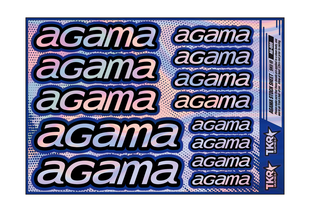 HOLOGRAPHIC AGAMA A5 STOCK SHEET