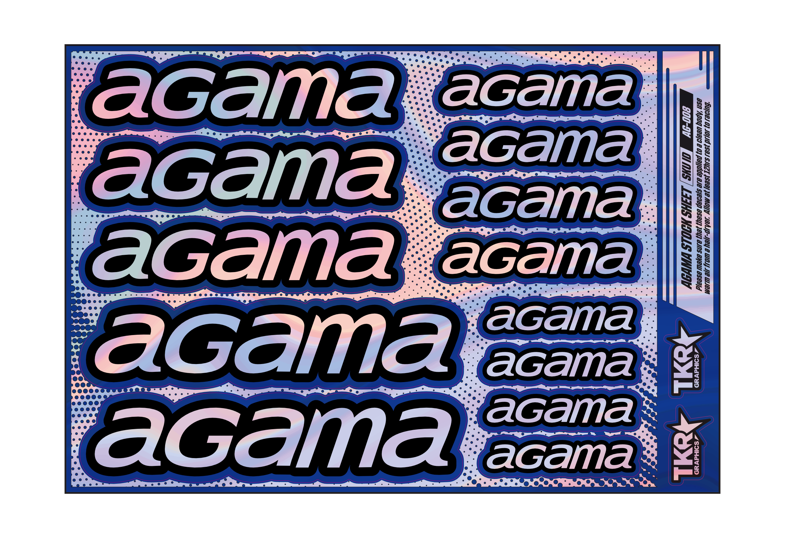 HOLOGRAPHIC AGAMA A5 STOCK SHEET