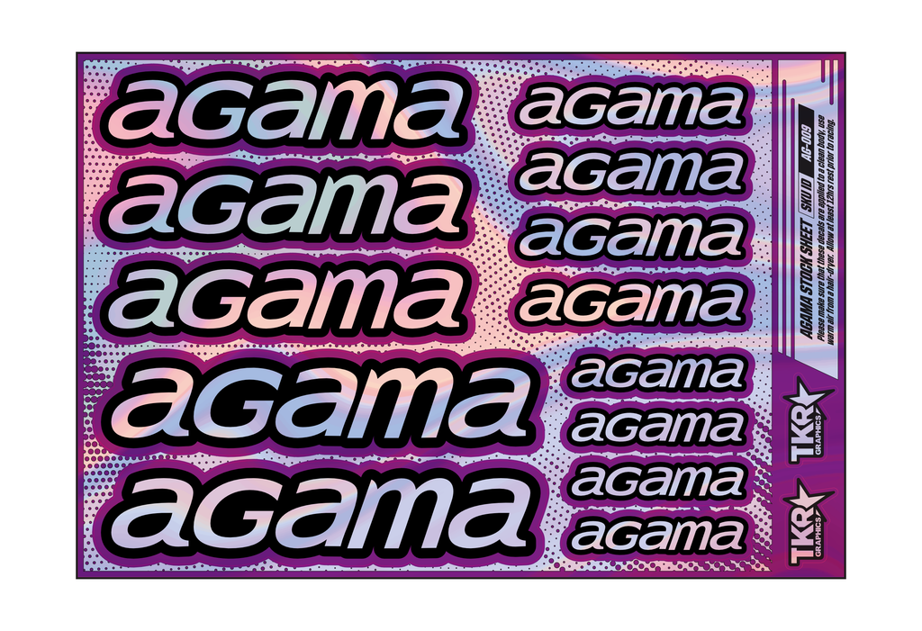 HOLOGRAPHIC AGAMA A5 STOCK SHEET