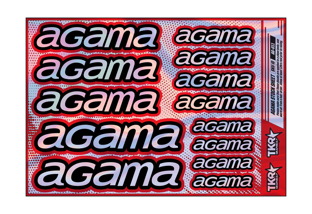 HOLOGRAPHIC AGAMA A5 STOCK SHEET