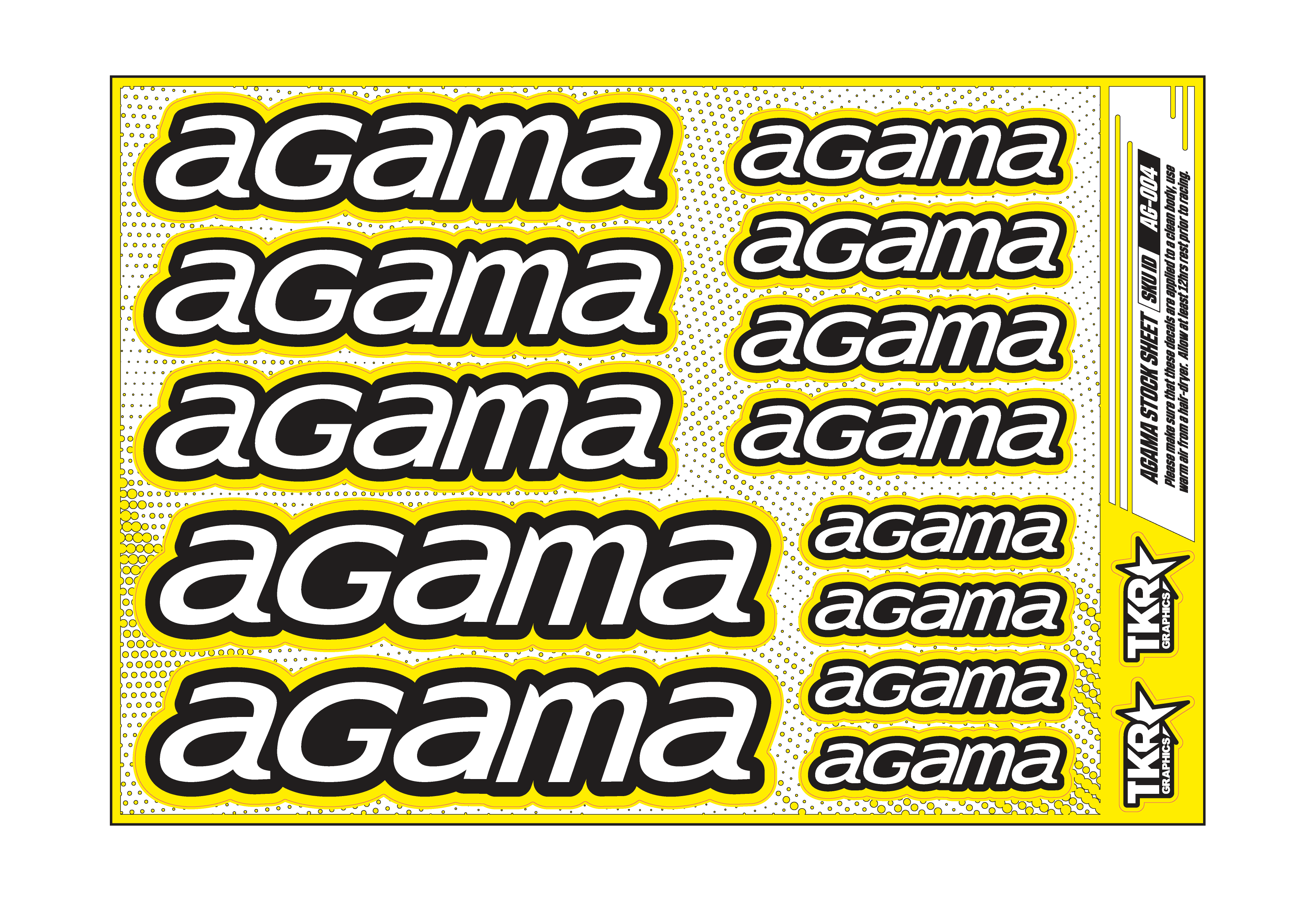 AGAMA A5 STOCK SHEET