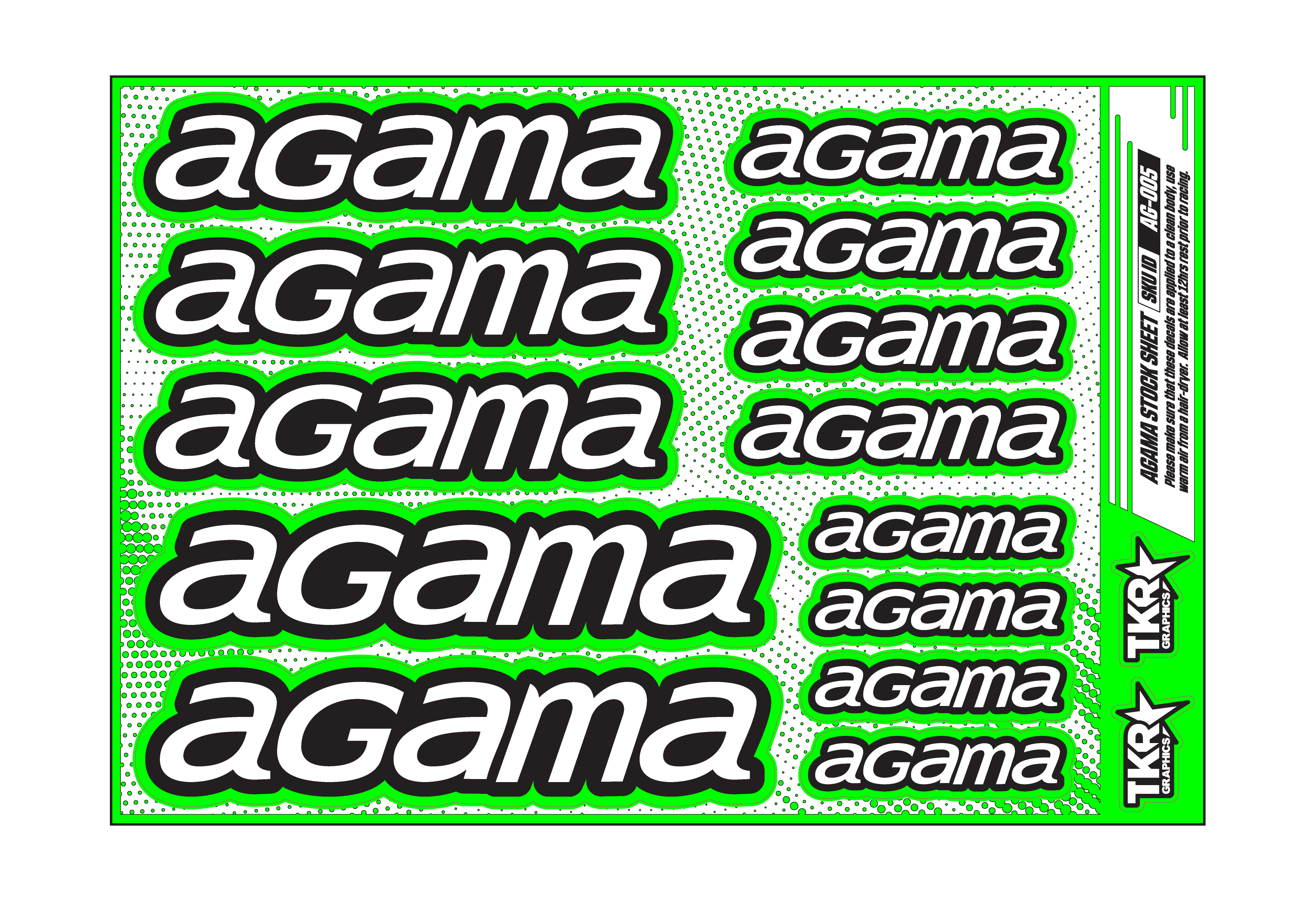 AGAMA A5 STOCK SHEET