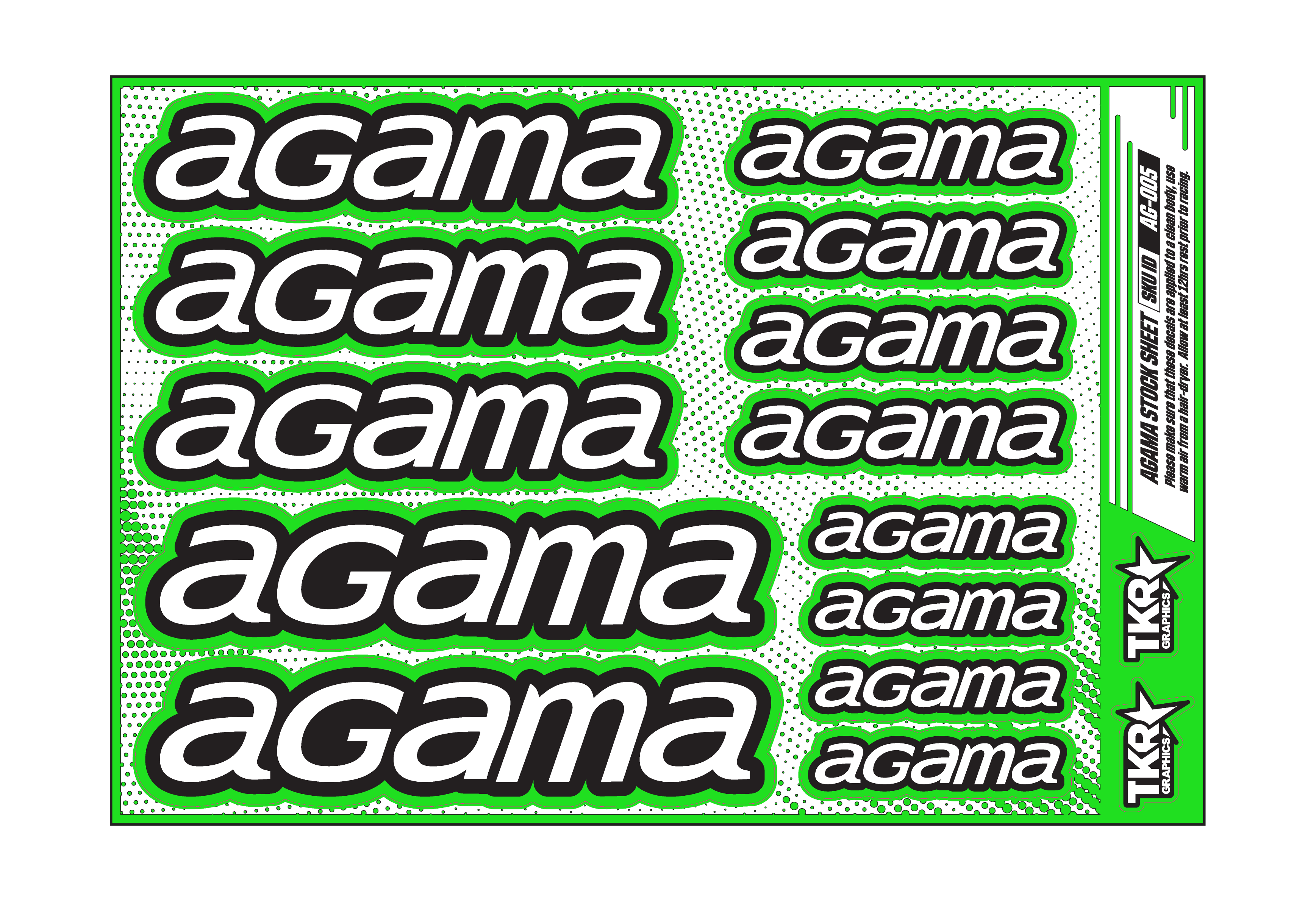 AGAMA A5 STOCK SHEET