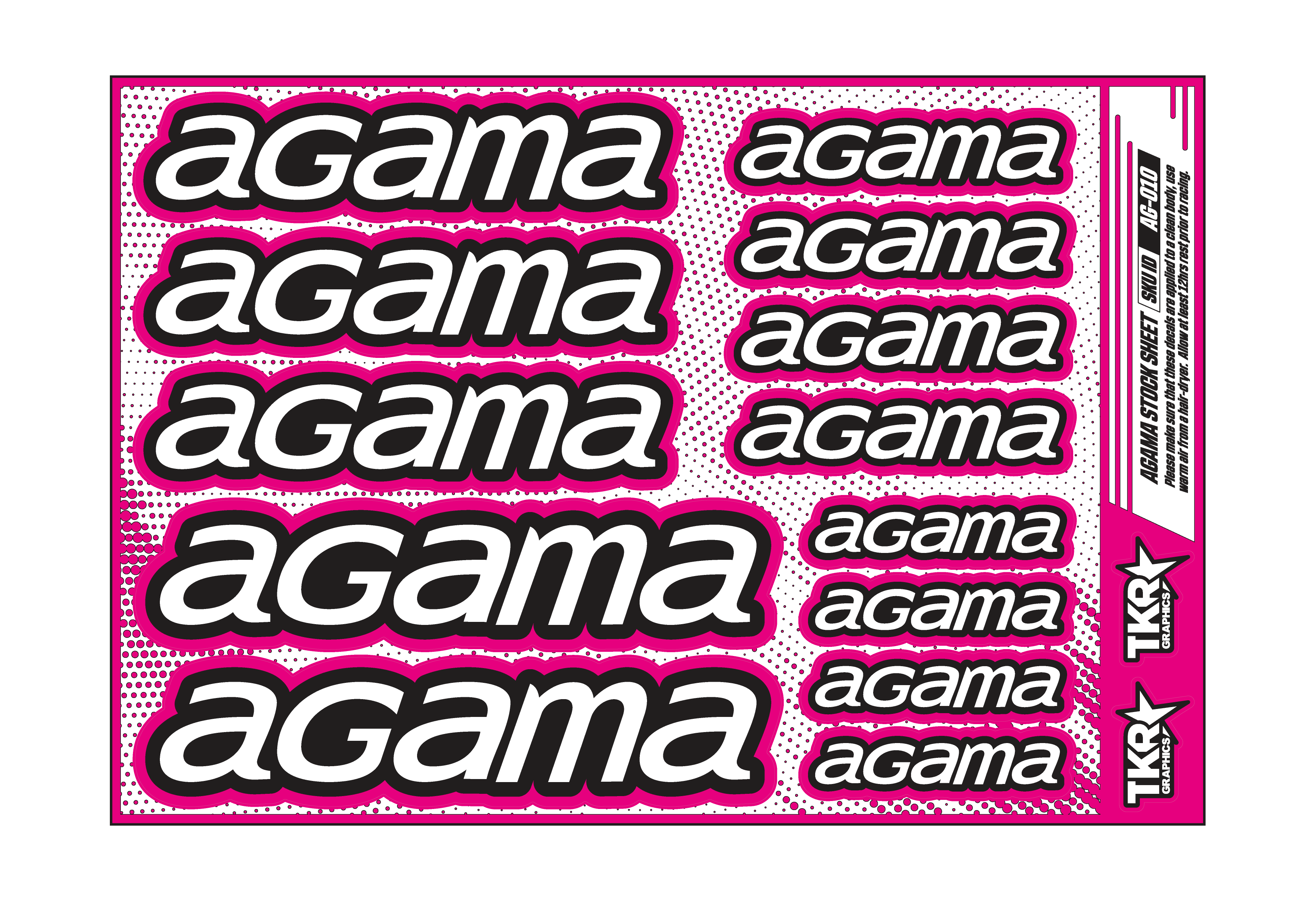 AGAMA A5 STOCK SHEET