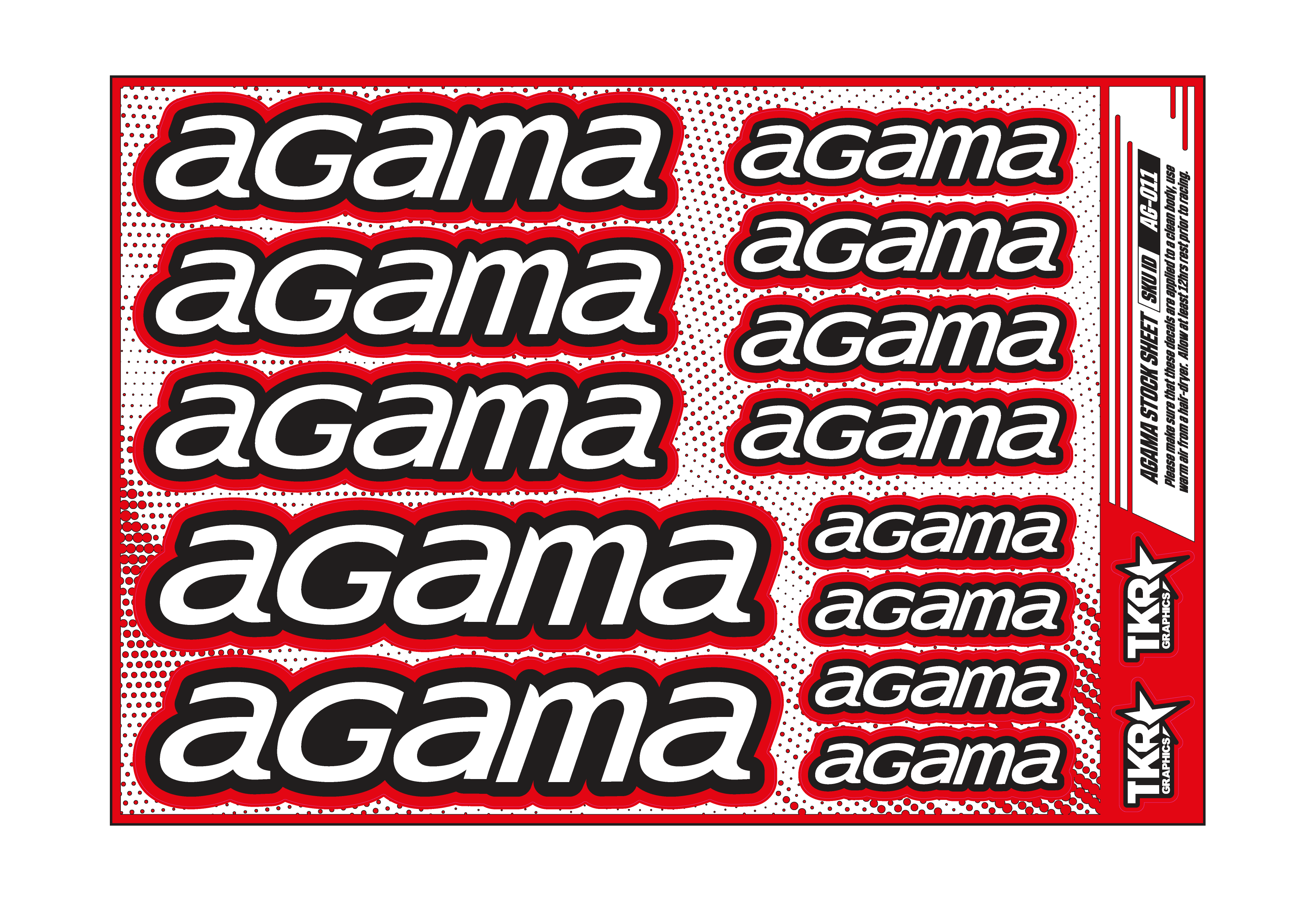 AGAMA A5 STOCK SHEET