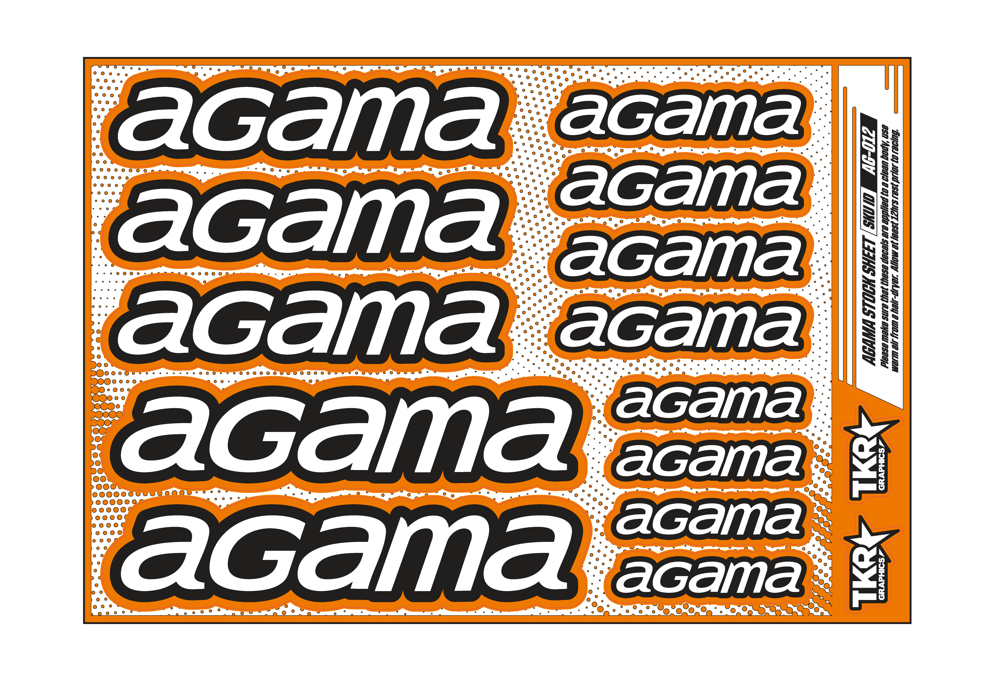 AGAMA A5 STOCK SHEET