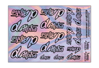 HOLOGRAPHIC ALPHA PLUS ENGINES A5 STOCK SHEET