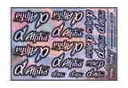 HOLOGRAPHIC ALPHA PLUS ENGINES A5 STOCK SHEET