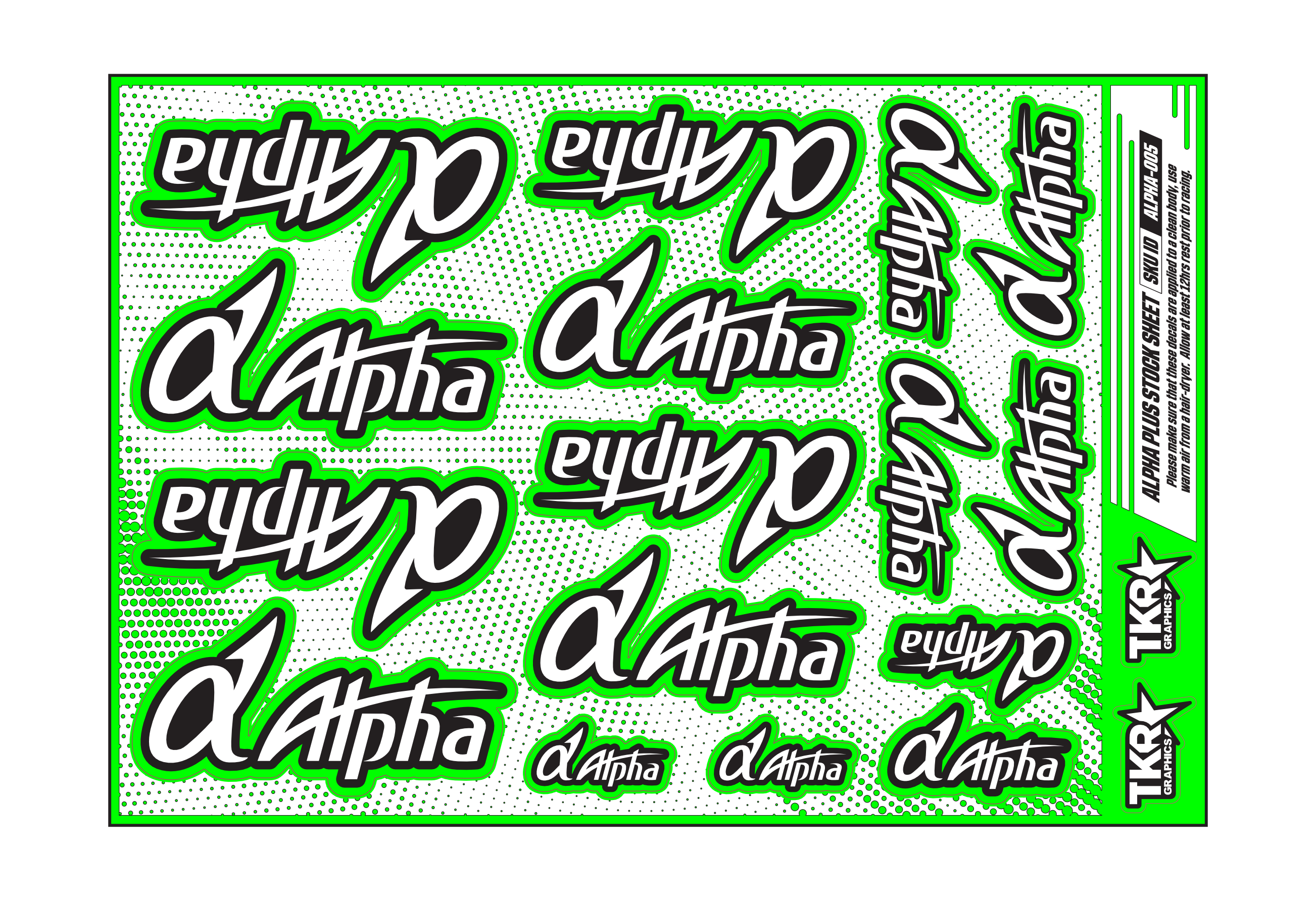 ALPHA PLUS ENGINES A5 STOCK SHEET