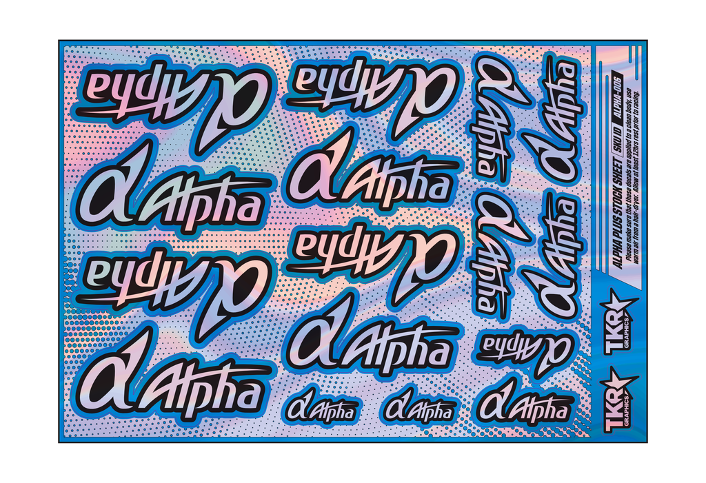 HOLOGRAPHIC ALPHA PLUS ENGINES A5 STOCK SHEET