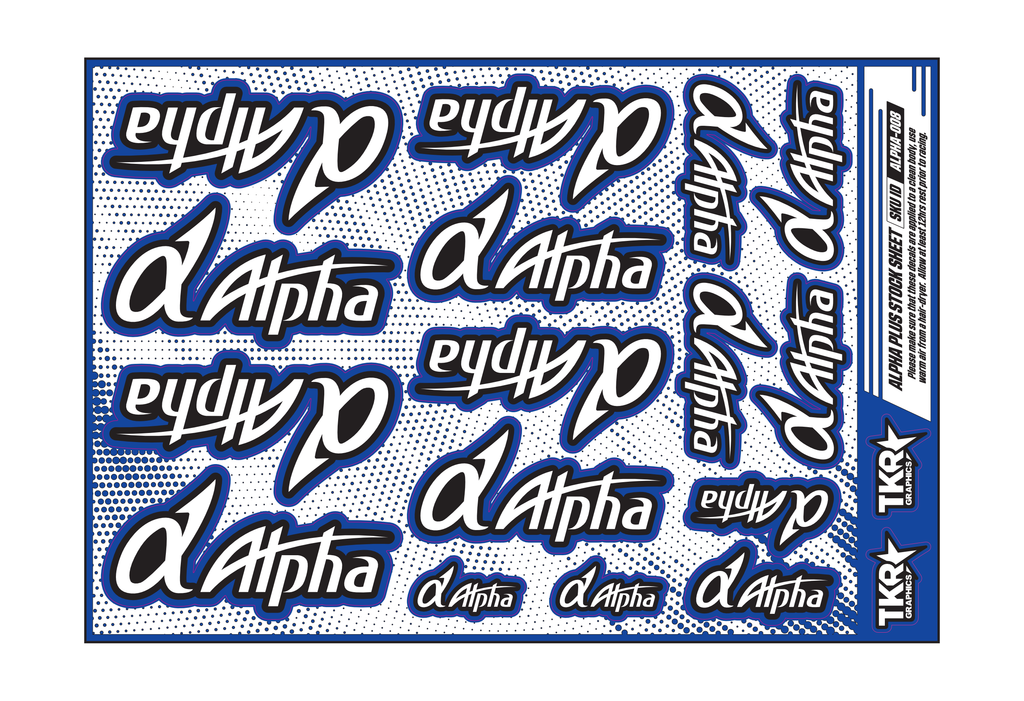 ALPHA PLUS ENGINES A5 STOCK SHEET
