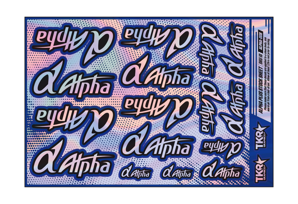 HOLOGRAPHIC ALPHA PLUS ENGINES A5 STOCK SHEET