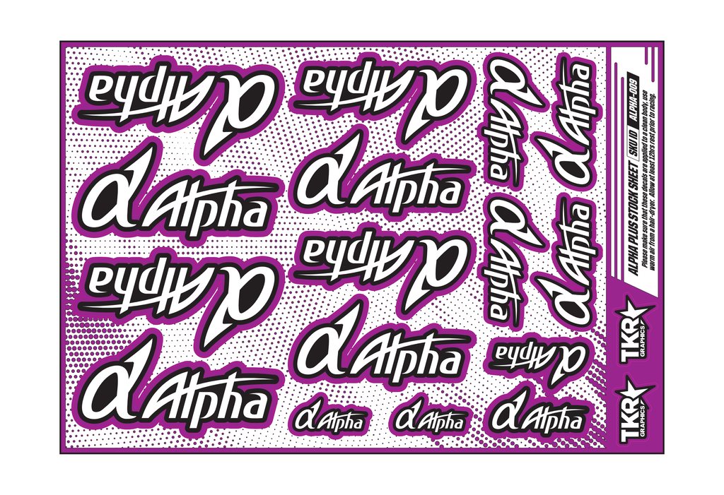 ALPHA PLUS ENGINES A5 STOCK SHEET