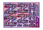 HOLOGRAPHIC ALPHA PLUS ENGINES A5 STOCK SHEET