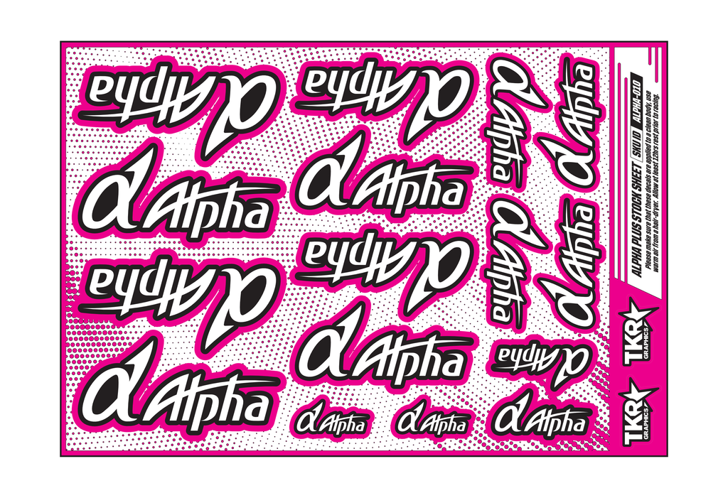 ALPHA PLUS ENGINES A5 STOCK SHEET