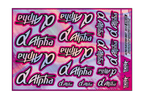 HOLOGRAPHIC ALPHA PLUS ENGINES A5 STOCK SHEET